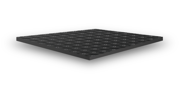  G-Floor Midnight Black 3 ft x 8 ft Ribbed Channel