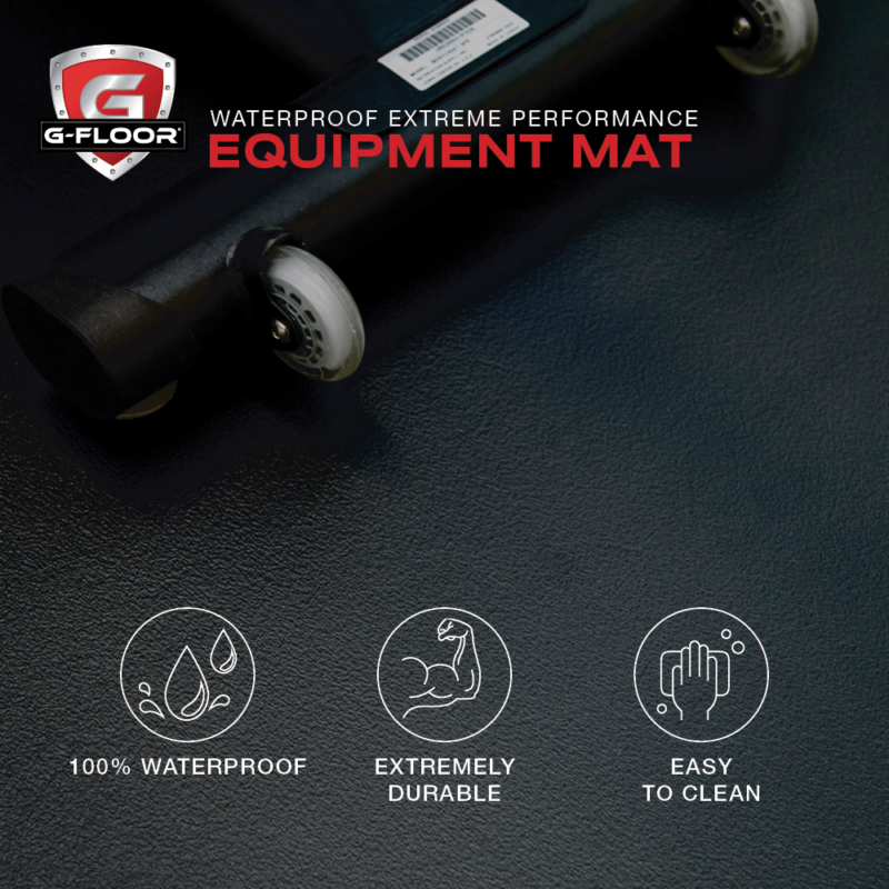 Black equipment mat