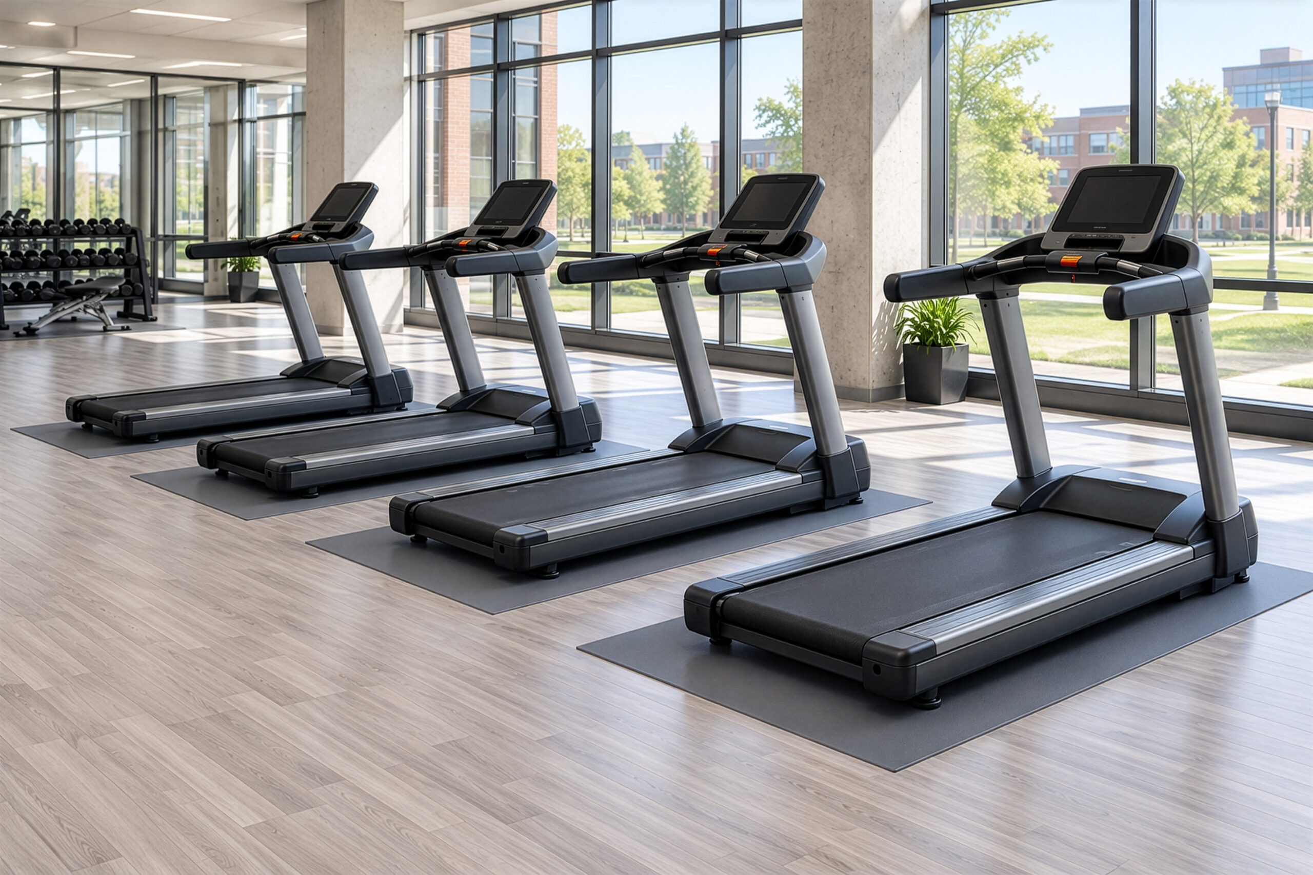 Fitness training on G-Floor Sport flooring