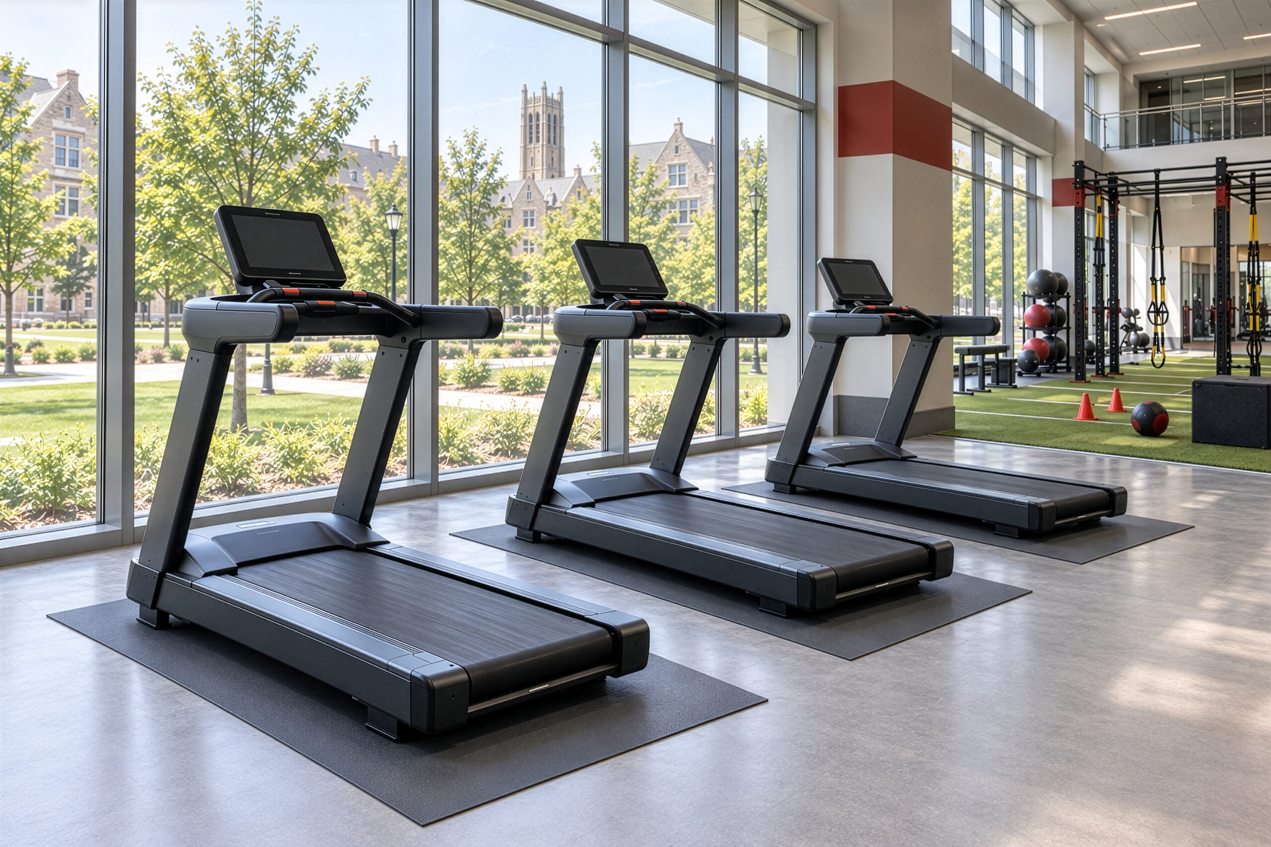 School and university athletic training space with G-Floor Sport flooring