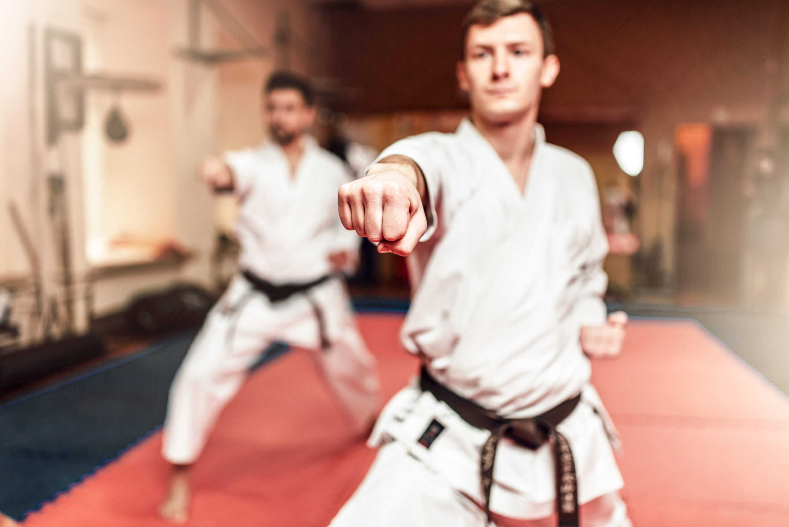 Martial arts training on G-Floor Sport flooring